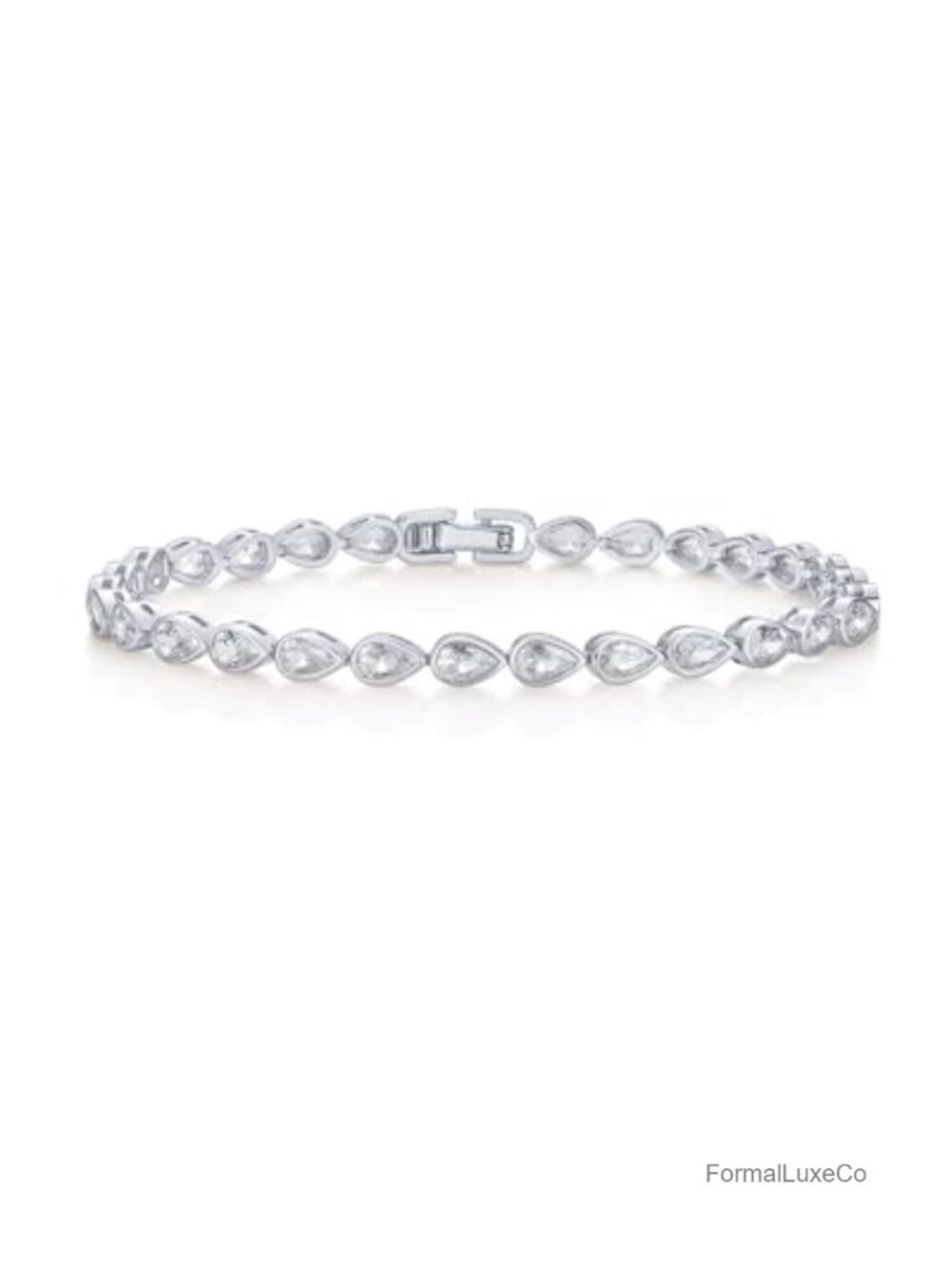 14K Gold Plated Tennis Bracelet for Women Bezel Set CZ Hypoallergenic